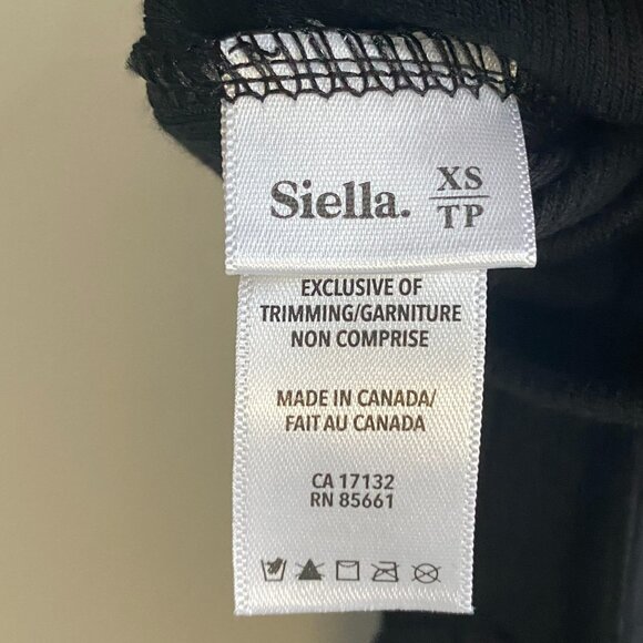 NWT Siella Cotton Rib Square Neck Tank Black - Picture 8 of 12